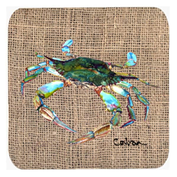 Carolines Treasures Crab Foam Coasters- Set of 4 - 8731FC