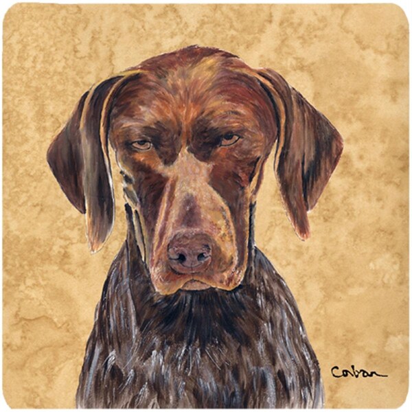 Carolines Treasures German Shorthaired Pointer Foam Coasters - Set of 4- 3.5 x 3.5 In. - SC9117FC