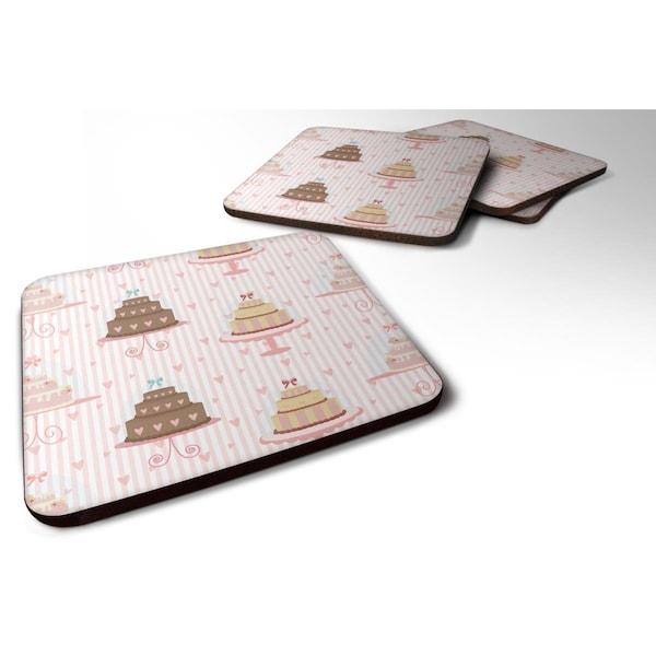 Carolines Treasures Decorated Cakes Foam Coasters - Set of 4 - BB7311FC