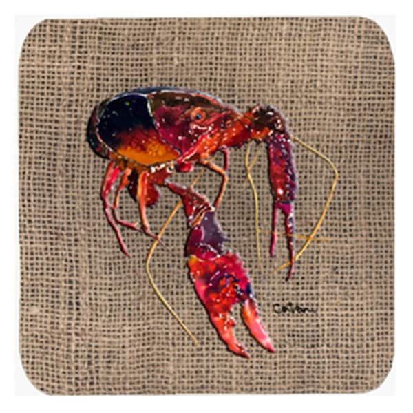 Carolines Treasures Crawfish Foam Coasters- Set of 4 - 8739FC