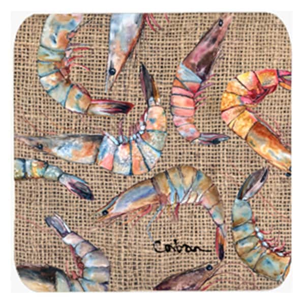 Carolines Treasures Shrimp Foam Coasters- Set of 4 - 8738FC