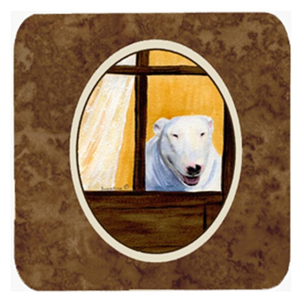 Carolines Treasures Bull Terrier Foam Coasters- Set of 4 - SS8542FC