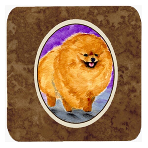 Carolines Treasures Pomeranian Foam Coasters- Set of 4 - SS8681FC