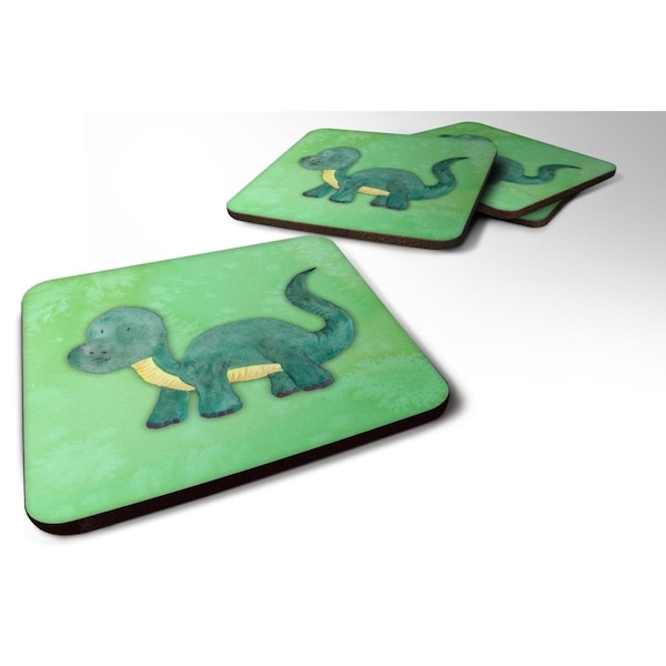 Carolines Treasures Brontosaurus Watercolor Foam Coasters - Set of 4 - BB7404FC