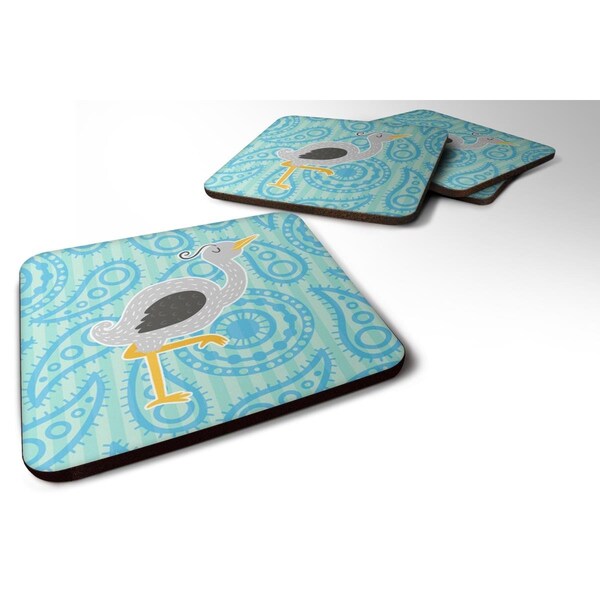 Carolines Treasures Ostrich Foam Coasters - Set of 4 - BB6784FC