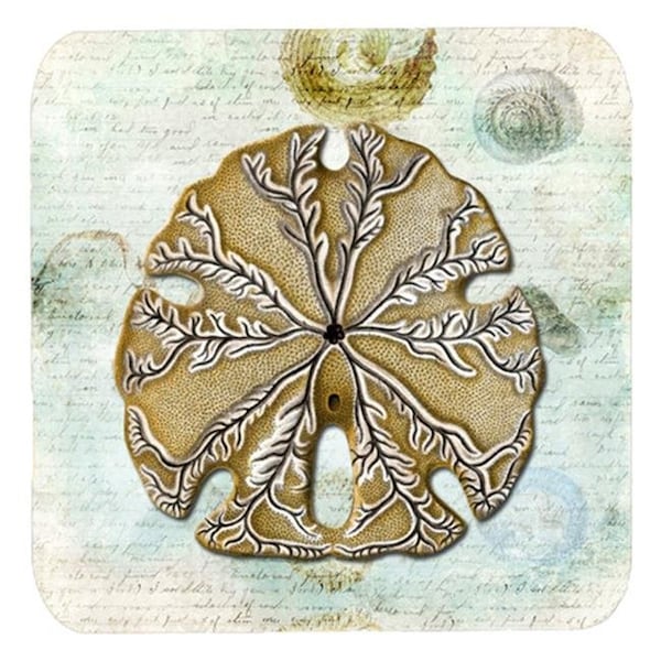 Carolines Treasures Carolines Treasures SB3026FC Sand Dollar Foam Coasters - Set Of 4; 3.5 x 3.5 In. - SB3026FC