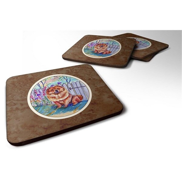 Carolines Treasures Chow Chow Foam Coaster, 3.5 x 0.25 x 3.5 in. - Set of 4 - 7210FC