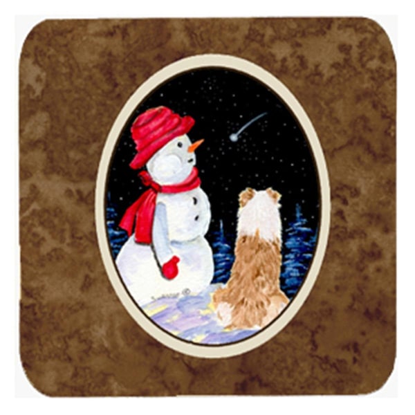 Carolines Treasures Australian Shepherd Foam Coasters- Set of 4 - SS8573FC