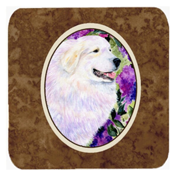 Carolines Treasures Great Pyrenees Foam Coasters- Set of 4 - SS8474FC