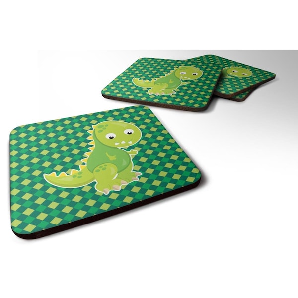 Carolines Treasures Iguanodon Dinosaur Foam Coasters - Set of 4 - BB6895FC