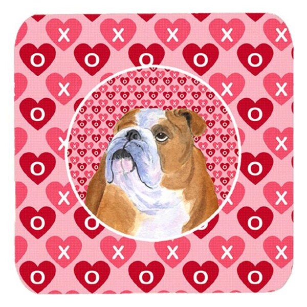 Carolines Treasures Carolines Treasures SS4491FC Bulldog English Foam Coasters; Set Of 4 - SS4491FC