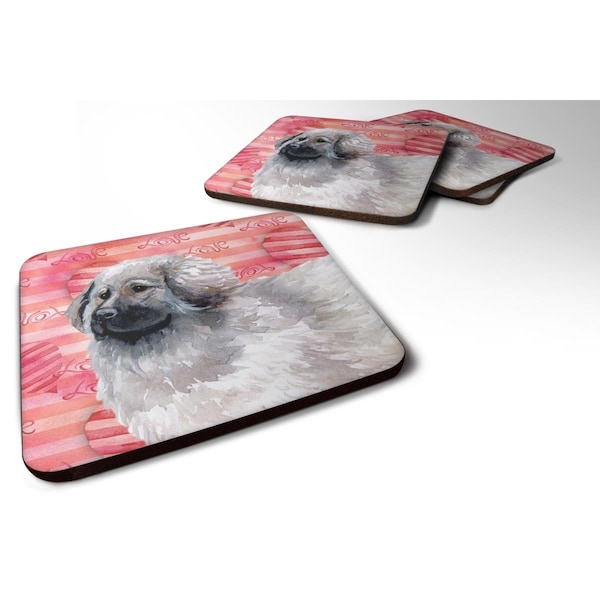 Carolines Treasures Moscow Watchdog Love Foam Coaster - Set of 4 - BB9760FC