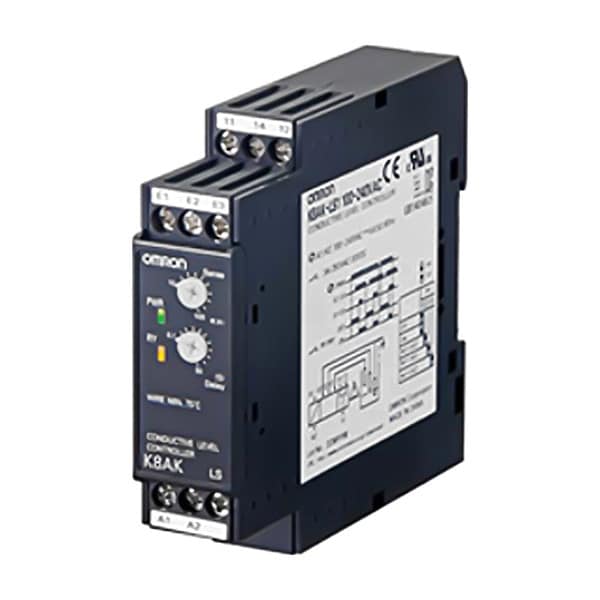 Relé de control de nivel Omron, de sonda única, 5A, para bomba de subida y bajada - K8AK-LS1 100-240VAC
