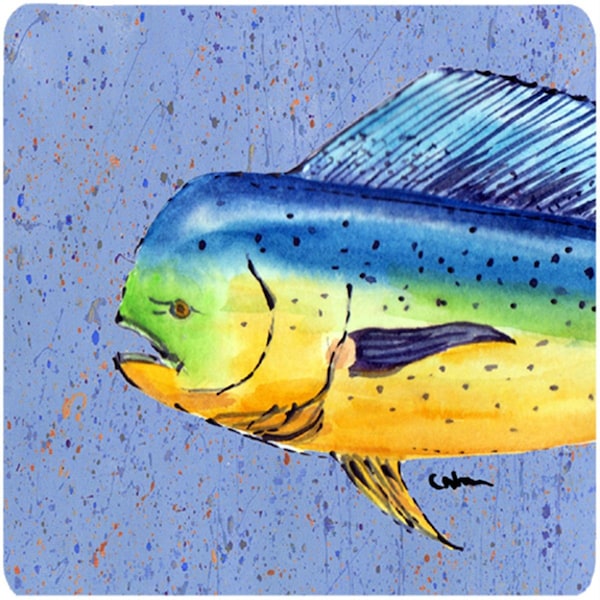Carolines Treasures Dolphin Mahi Mahi Foam Coasters - Set of 4 - 8521FC