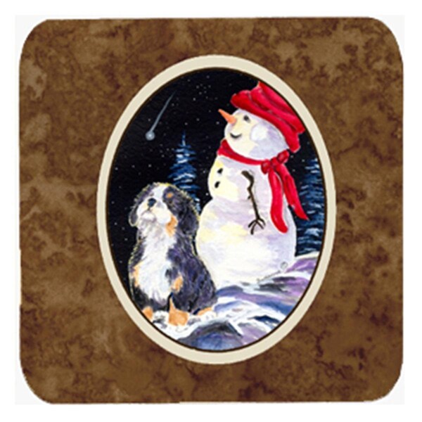 Carolines Treasures Bernese Mountain Dog Foam Coasters- Set of 4 - SS8575FC