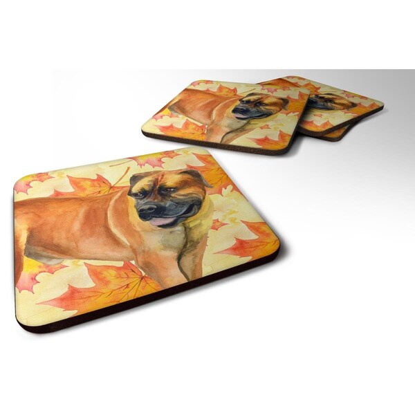 Carolines Treasures Boerboel Mastiff Fall Foam Coaster, 3.5 x 3.5 in. - Set of 4 - BB9907FC
