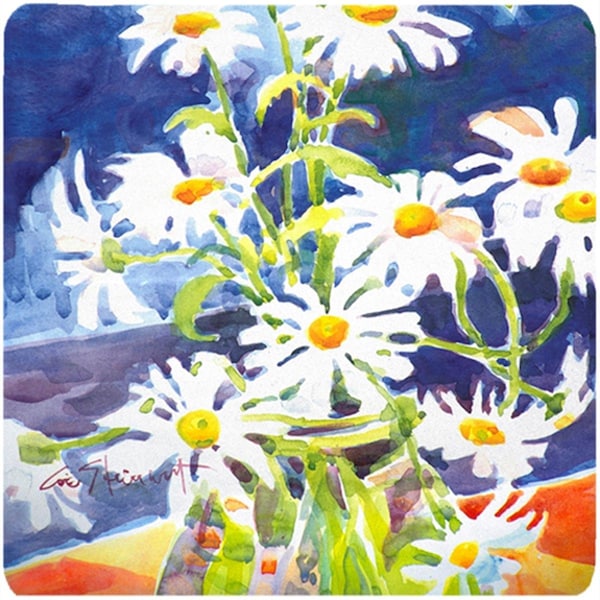 Carolines Treasures Flowers - Daisy Foam Coasters - Set of 4 - 6003FC