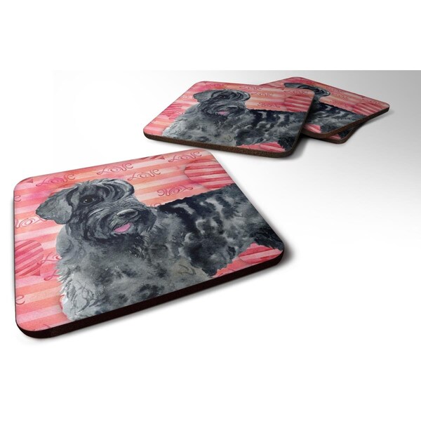 Carolines Treasures Giant Schnauzer Love Foam Coaster - Set of 4 - BB9747FC