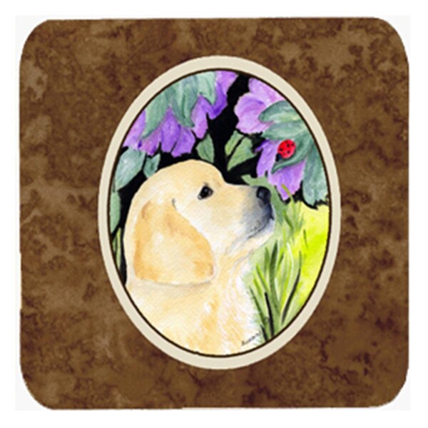 Carolines Treasures Golden Retriever Foam Coasters - Set of 4 - SS8245FC