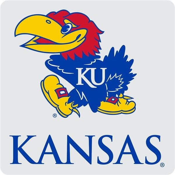R & R Imports R & R Imports CST6-A-C-KAN19 Kansas Jayhawks Acrylic Square Coaster - Pack of 6 - CST6-A-C-KAN19