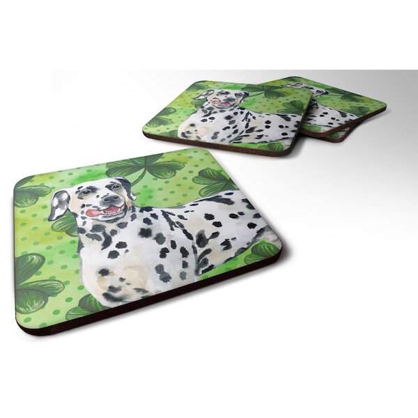 Carolines Treasures Dalmatian St Patricks Foam Coaster - Set of 4 - BB9827FC