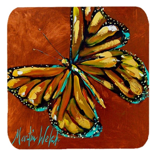 Carolines Treasures Insect - Butterly Butterfy Foam Coasters- Set of 4 - MW1083FC