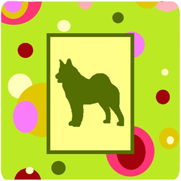 Carolines Treasures Norwegian Elkhound Foam Coasters - Set of 4 - CK1142FC