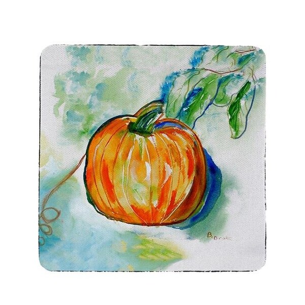 Betsy Drake Betsy Drake CT471 Pumpkin Coaster - Set of 4 - CT471