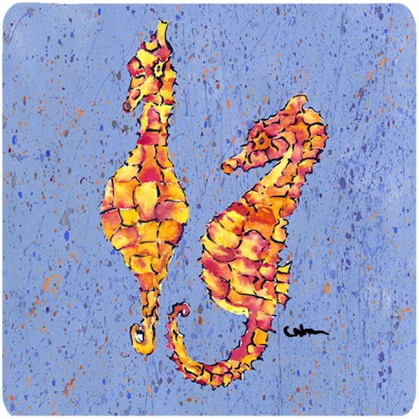 Carolines Treasures Seahorse Foam Coasters - Set of 4 - 8526FC