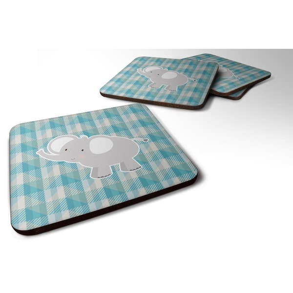 Carolines Treasures Elephant Foam Coasters - Set of 4 - BB7022FC