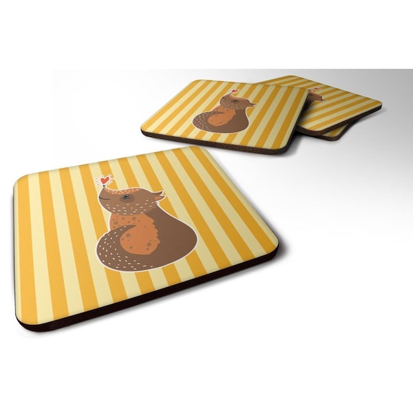 Carolines Treasures Opossum Love Foam Coasters - Set of 4 - BB6743FC