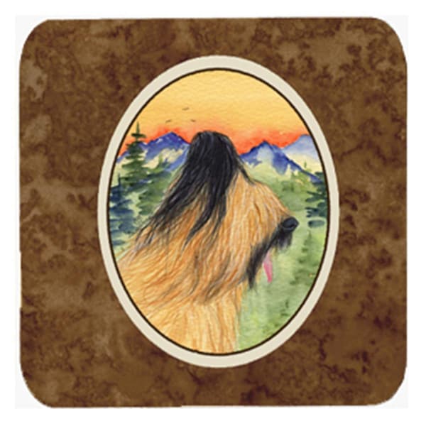 Carolines Treasures Briard Foam Coasters - Set of 4- 3.5 x 3.5 In. - SS8318FC