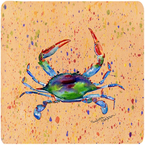 Carolines Treasures Crab Foam Coasters - Set of 4 - 8467FC