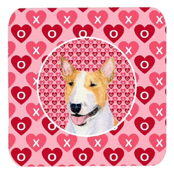 Carolines Treasures Bull Terrier Foam Coasters- Set of 4 - SS4496FC