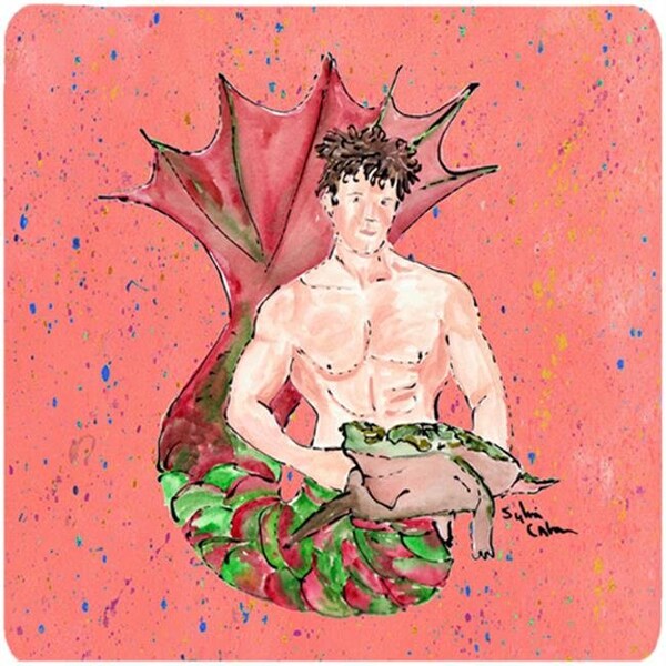 Carolines Treasures Carolines Treasures 8348FC Merman Foam Coasters - Set 4 - 8348FC