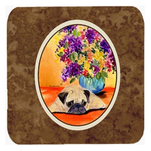 Carolines Treasures Carolines Treasures SS8294FC Pug Foam Coasters - Set Of 4 - SS8294FC