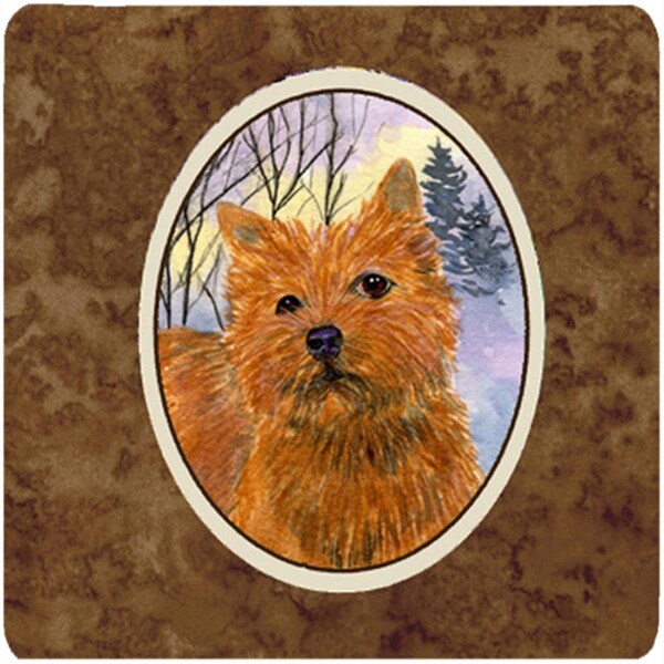 Carolines Treasures Norwich Terrier Foam Coasters - Set of 4- 3.5 x 3.5 In. - SS1012FC