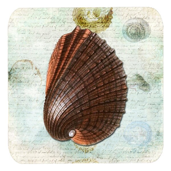 Carolines Treasures Shells Foam Coasters - Set of 4- 3.5 x 3.5 In. - SB3032FC