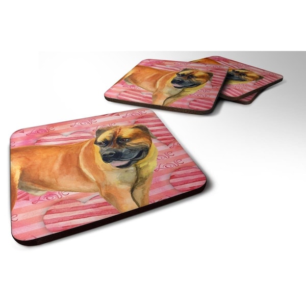 Carolines Treasures Boerboel Mastiff Love Foam Coaster - Set of 4 - BB9733FC