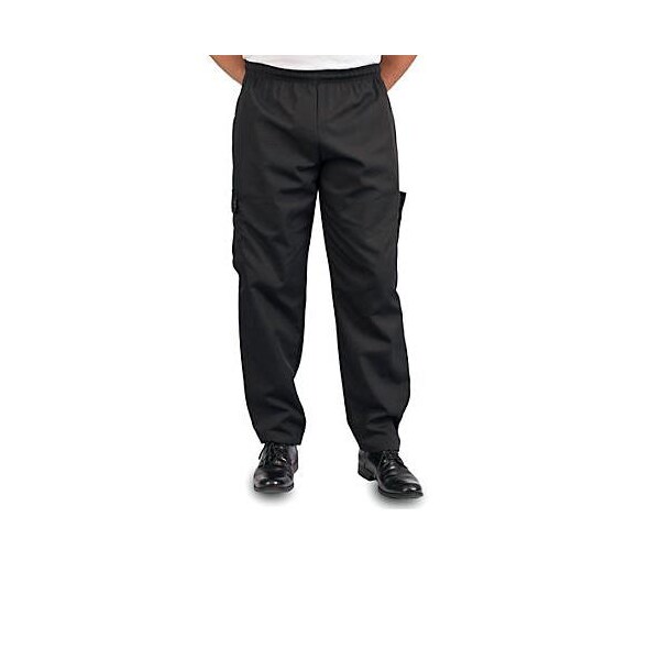 Kng 4XL Black Baggy Cargo Chef Pants - 11384XL