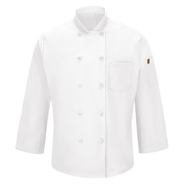 Red Kap Chef Coat, 4XL, White - 042XWH RG 4XL