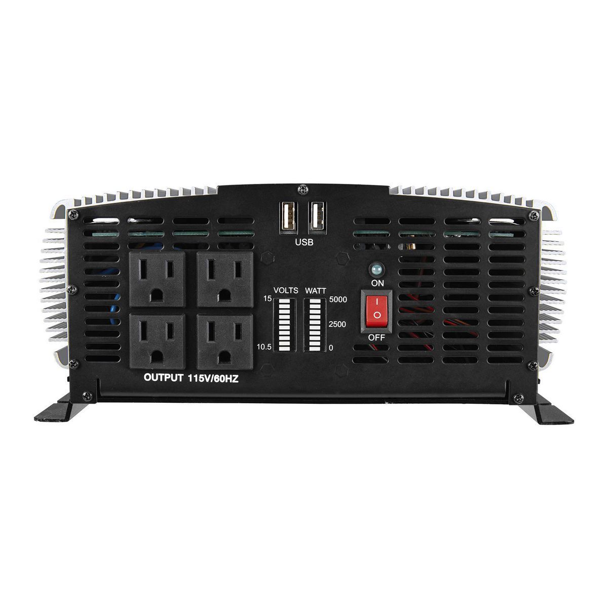 Inversor de corriente de onda senoidal modificada Jupiter de 5000 vatios continuos/10,000 vatios pico - 63428