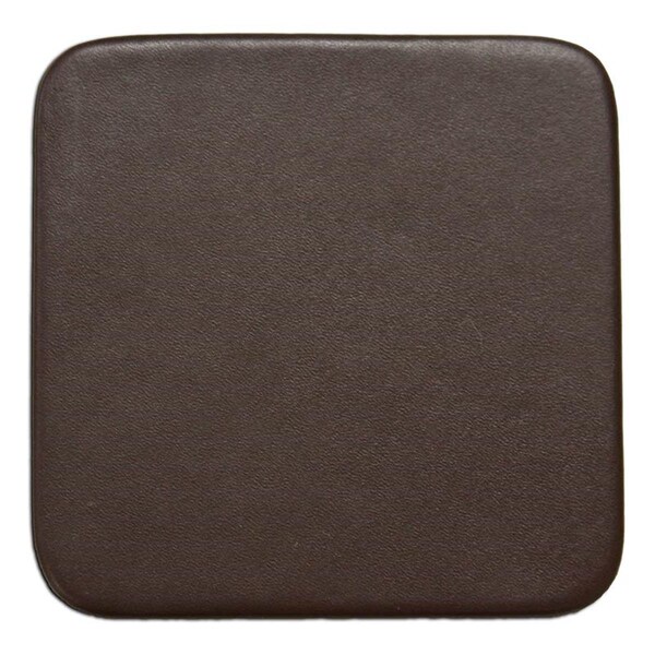 Dacasso Ltd Chocolate Brown Leather 4 Square Coaster - A3453