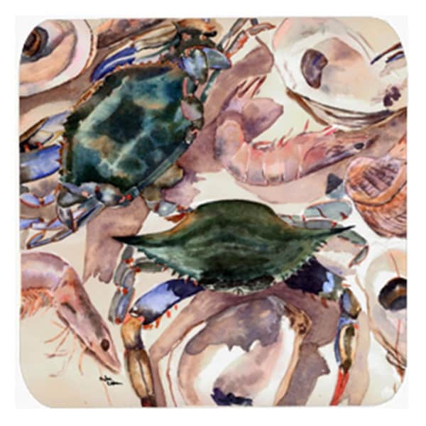 Carolines Treasures Crab Foam Coasters- Set of 4 - 8618FC
