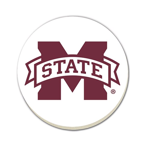 Counterart Counter Art  4 in. Mississippi State Beverage Coaster, 4PK - CART16381