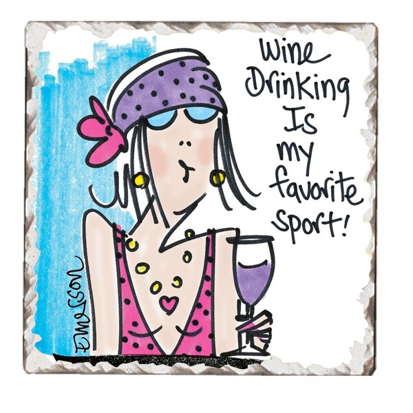 Counterart Counter Art  Tumbled Tile Favorite Sport - CART67405
