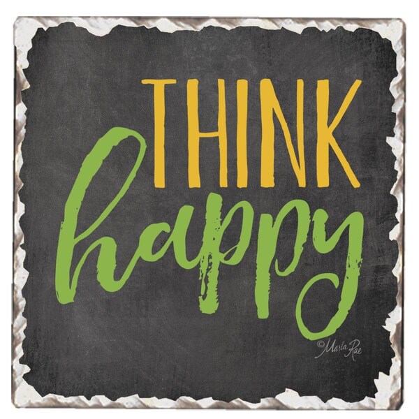 Counterart Counter Art  Tumbled Tile Think Happy - CART67918