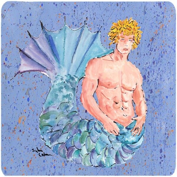 Carolines Treasures Carolines Treasures 8347FC Merman Foam Coasters - Set 4 - 8347FC