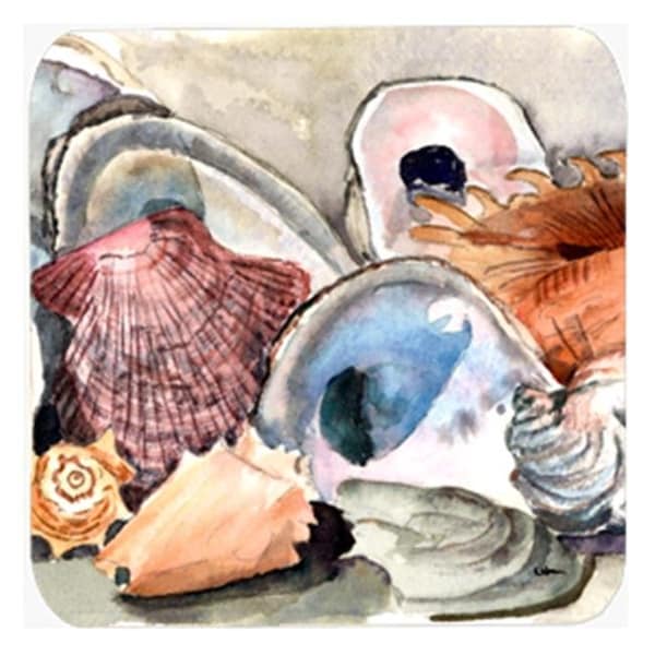 Carolines Treasures Carolines Treasures 8619FC Sea Shells Foam Coasters; Set Of 4 - 8619FC