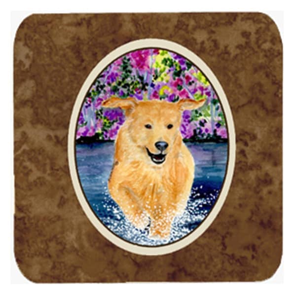 Carolines Treasures Golden Retriever Foam Coasters- Set of 4 - SS8627FC